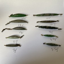 wye lead weights spiral lead weights salmon fishing spinning trolling  