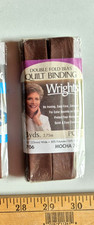 WRIGHTS DOUBLE FOLD BIAS QUILT BINDING  7/8" WIDE  3 YARDS  MOCHA 765