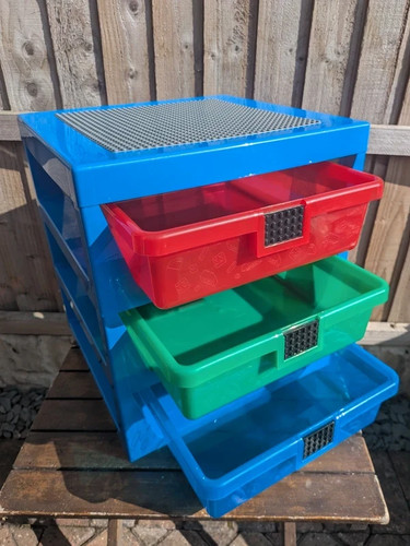 Lego blue drawer storage - lego,