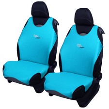 2 Blue Front Car Seat Covers