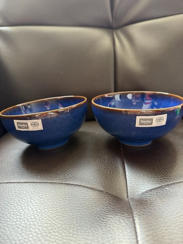 Denby imperial blue rice bowl - blue,