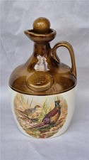 Scotch Whisky Flagon  Decanter  Game birds Montrose pottery (empty) 3'