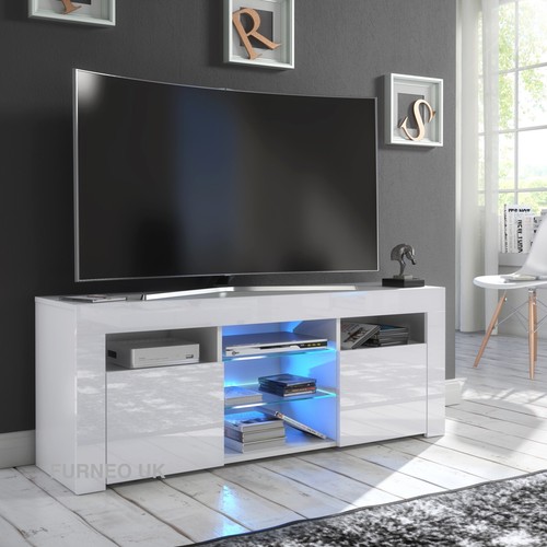 White stand modern high - tv,