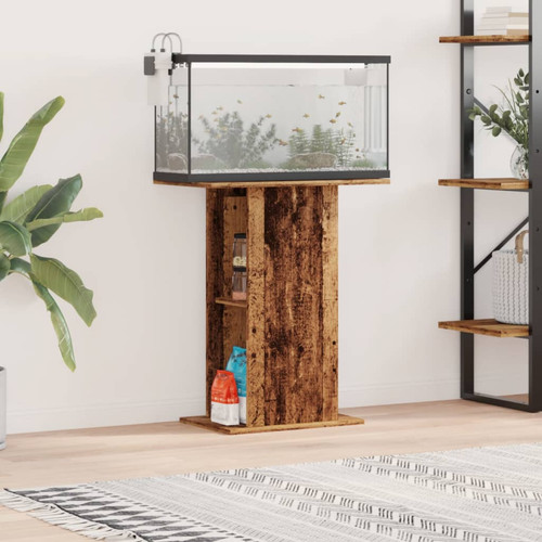 Aquarium stand old wood - stand,
