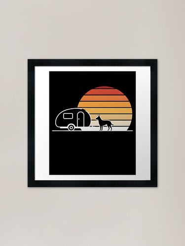 Teardrop camper sunset - camper, with