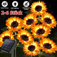 2/4/6x sunflowers solar lamps LED solar lights garden decoration solar flowers lamp