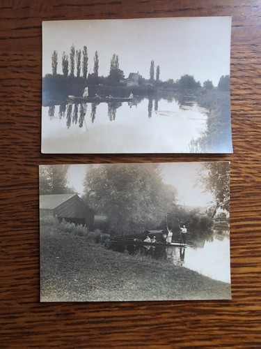 Antique 1928 woman punt boat - antique,
