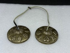 3 Inch Tingsha Tibetan Bell (Chimes) Buddhist Leather Strap