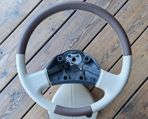 New leather steering wheel - steering,
