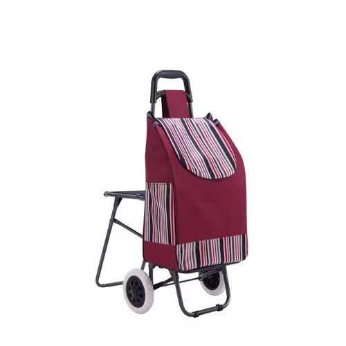 Foldable shopping trolley with - foldable,