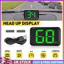 Universal Digital Car GPS Speedo Speed MPH HUD Head Up Display Speedometer NEW