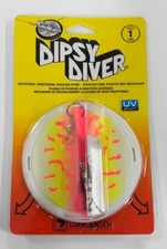 LUHR-JENSEN ' DIPSY DIVER SIZE 1 ' 146G ' UV BRIGHT ' PINK FIRE UV/CHROME BOTTOM