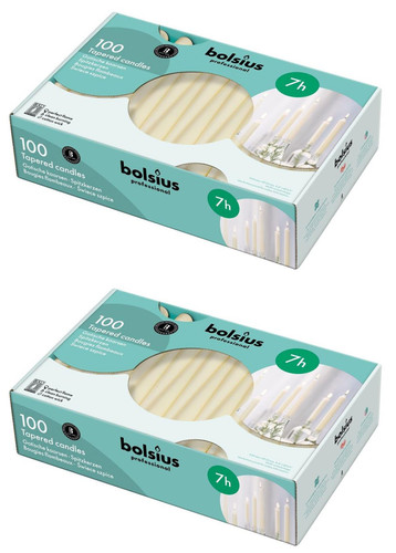 200x bolsius tapered - 200x, 10"