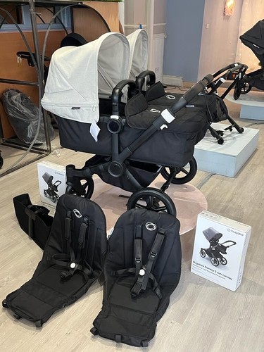 Bugaboo donkey twin - bugaboo, twin-black