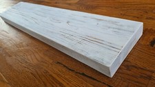 Rustic Floating Shelf White