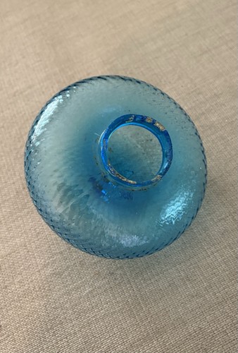 Small blue glass - glass, lamp