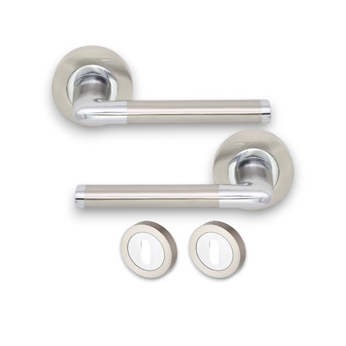 Door handles with escutcheon - door,
