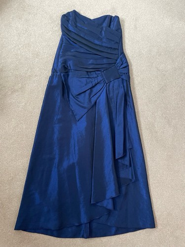 Blue ribbon bow corset - , dress