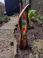 Stained Glass Garden Sculpture