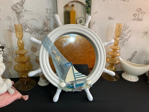 Ships wheel wall mirror 35cm - ships,