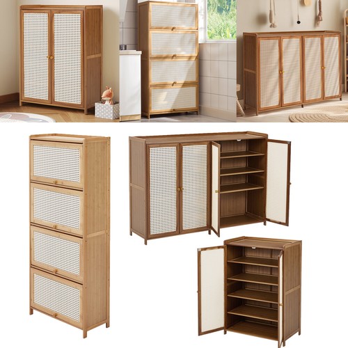 Rattan shoe cabinet plastic - shoe,