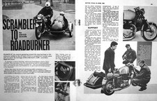 Old Vintage Print Motor Cycle