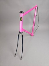 Jansen vintage aero frame pink mother of pearl Cinelli 63 cm frame design retro 80s