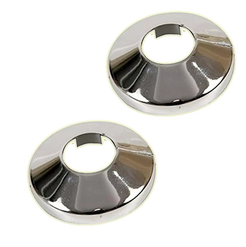 15mm chrome colour silver - 2x,