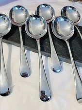 Vtg Soup Spoons Large Bowl