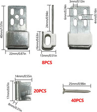 8Pcs Sofa Spring Clip,Sofa Spring Repair Kit for Sofa Couch and Chair Upholst...