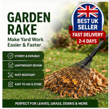Adjustable leaf rake metal - rake,