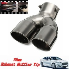 Dual Twin Exhaust Tip Pipe