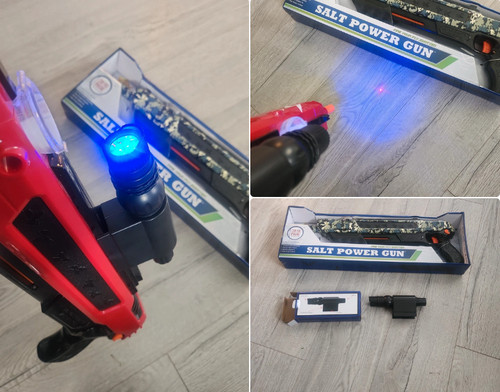 Salt power gun lazer laser - /,