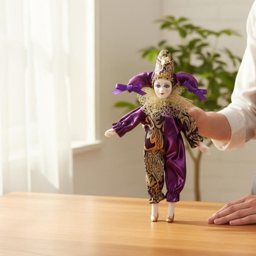 Pierrot clown doll poseable - clown,