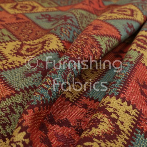 Fire treated kilim - treated, patchwork