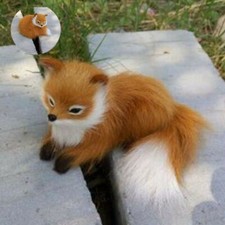 Realistic Sitting Fox Small Fox Stuffed Kids Toy Home Decor AnimalSoft Plush