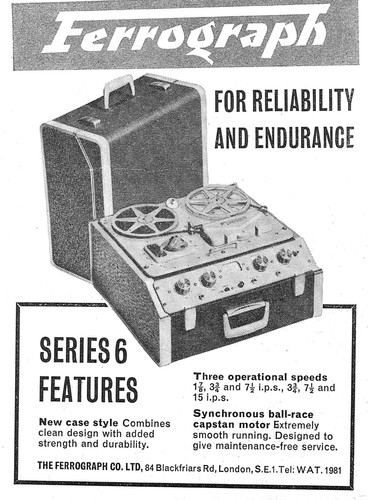 1965 advert for ferrograph - 1965,