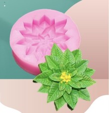Christmas Holly Flower Fondant Mould Cake Chocolate Sugar Craft Decorating