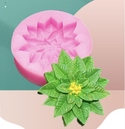 Christmas holly flower fondant - flower,
