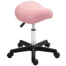 HOMCOM Saddle Stool Adjustable
