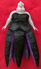 Disney Store Little Mermaid Ursula Sea Witch Plastic Plush Soft Toy Doll 11"