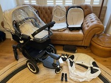 Bargain! Stunning Bugaboo Buffalo, Black Chassis, Cream Fabric, TonsOfExtras!