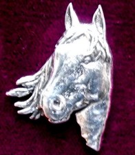 Superb Pewter Horse Pony Head