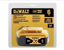 Dewalt DCB206 20V Max Premium XR 6Ah Lithium-Ion Battery - Black/yellow