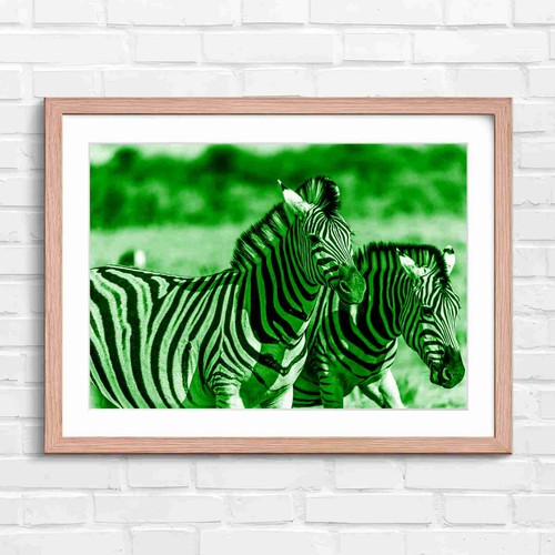Bold zebra artistry portrait - bold,