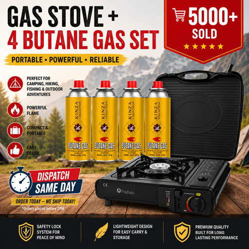 Butane gas portable - 4x, +
