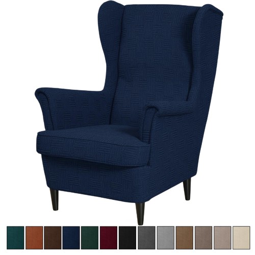 Jacquard wing chair covers - wing,