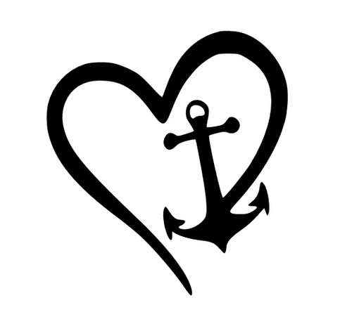 Heart anchor sea ocean ships - heart,