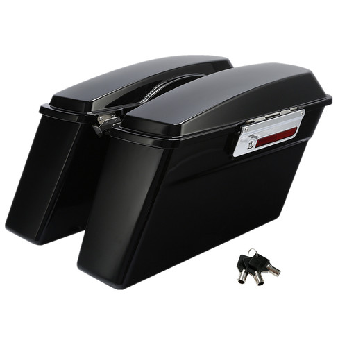 Vivid black hard saddlebags - vivid,