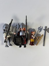 Playmobil Knight x1 Vikings x 2 Spare Figures for Castle Battles Weapons 